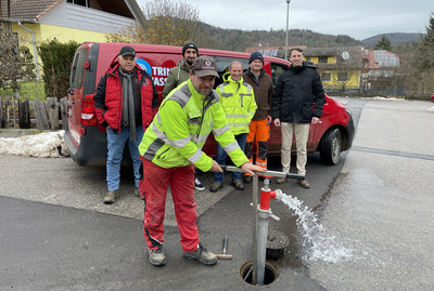 Abnahme Erneuerung der Wasserleitung in Nittenau/Stefling - Bei den Mühlwiesen